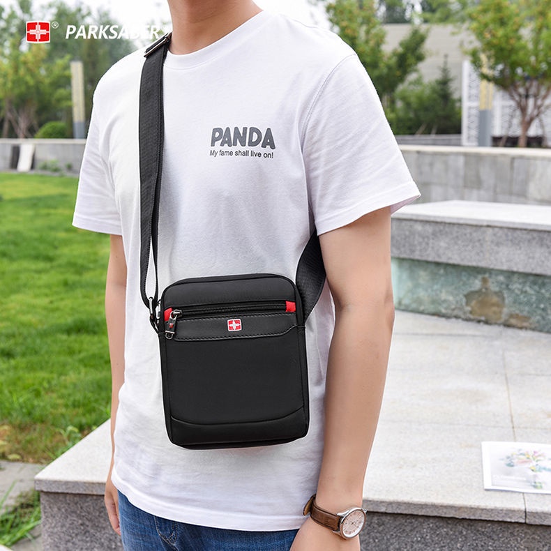 Túi Đeo Vai Nylon Sức Chứa Lớn Phong Cách Quân Đội Hàn Quốc Thời Trang Đi Du Lịch Ngoài Trời Cho Nam Niche Mes