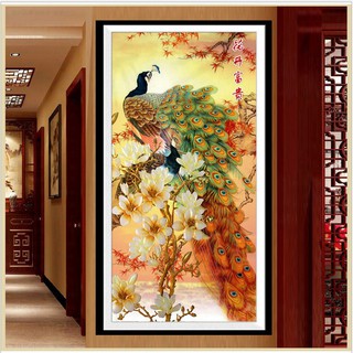 Tranh thêu chữ thập chỉ lụa chưa thêu công hh0703