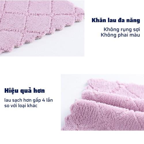 Khăn lau siêu thấm đa năng lau tay lau bếp hai mặt cao cấp siêu mềm mại dễ sử dụng cho mọi căn bếp và các bà nội trợ