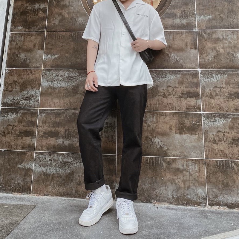 Quần jean nam baggy đen cạp cao BIGSIZE chất bò cao cấp có size lớn cho người béo đến 110kg