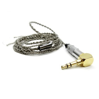 18 share 4 core single crystal copper plated silver Replacement wire Headset Wire DIY Earphone Cable