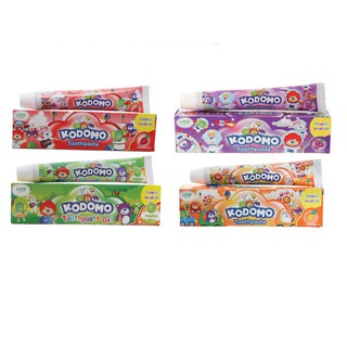 Kem đánh răng trẻ em hương trái cây dâu, nho, dưa gang, cam Kodomo Thái lan 45g