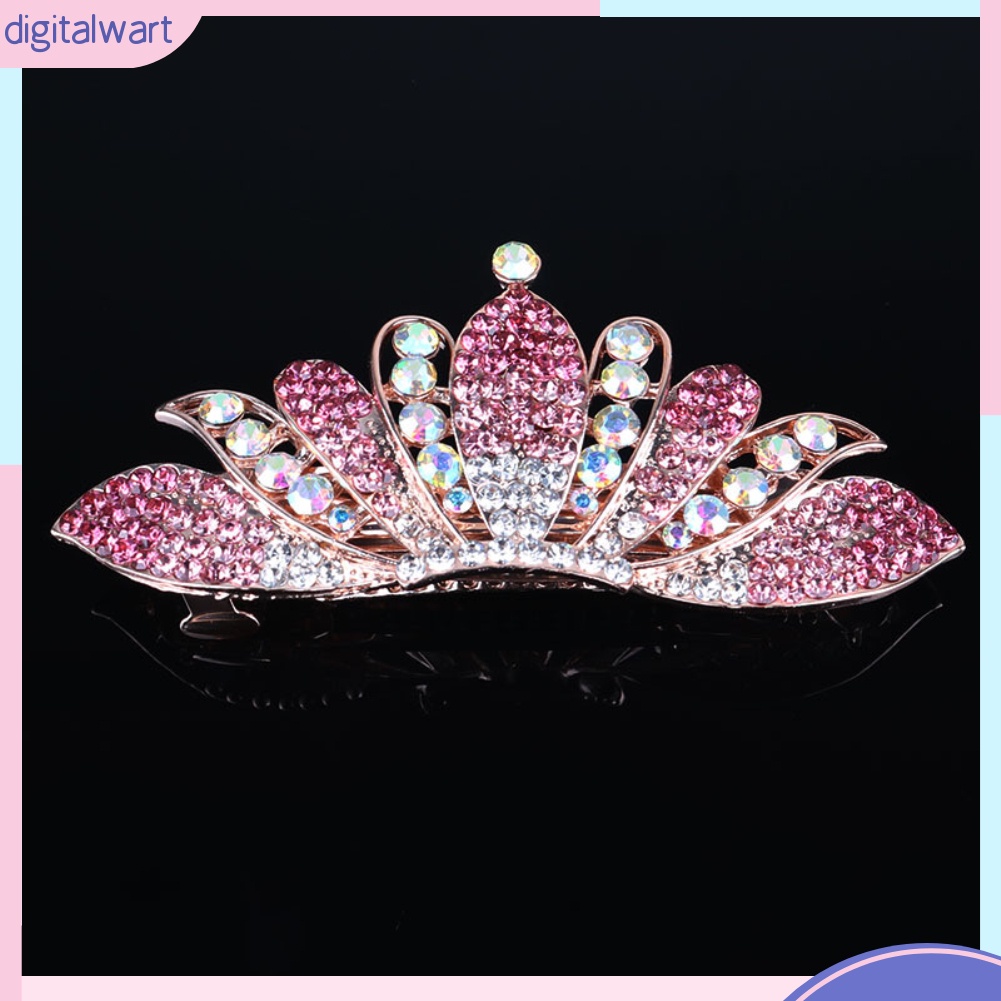 Kẹp Tóc Hình Vương Miện Đính Đá Thời Trang Cho Nữ