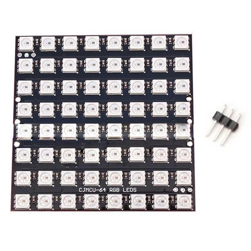 Bảng Mạch Điều Khiển 8x8 Matrix Ws2812 Led 5050 Rgb Cho Arduino
