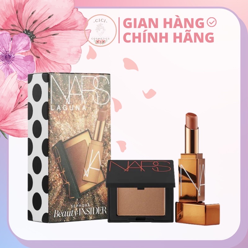 Set trang điểm NARS LAGUNA Limited gồm son dưỡng và tạo khối nars