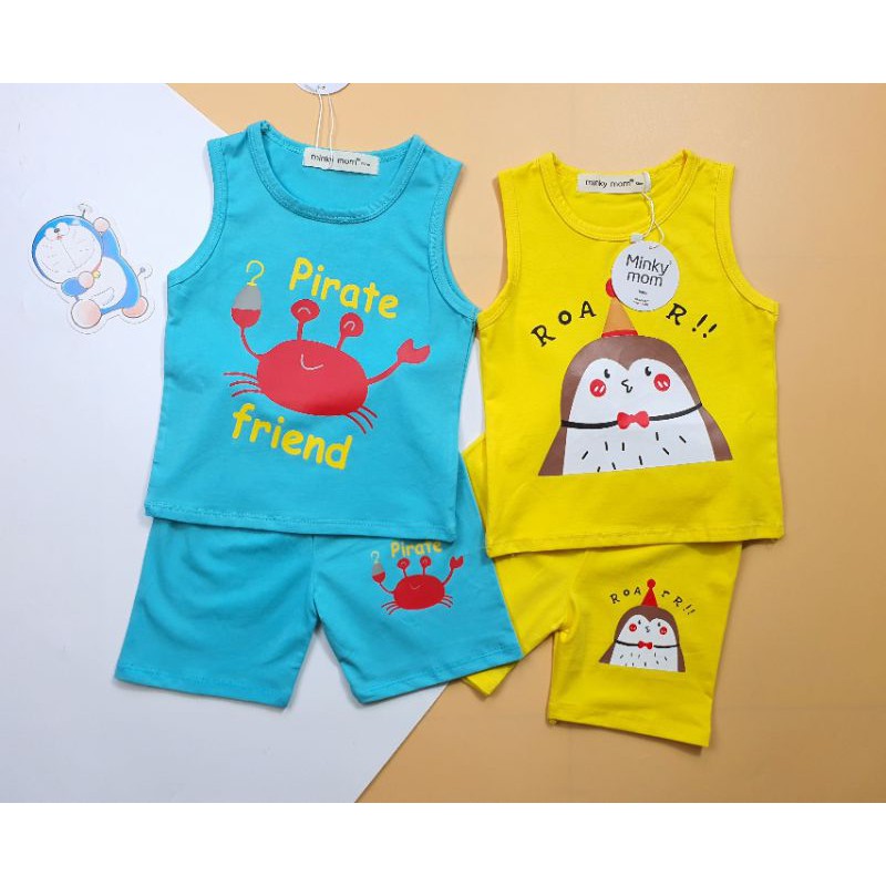 [ XẢ KHO] BỘ BA LỖ COTTON MINKY MOM CHO BÉ 5kg-18kg [HÀNG CHUẨN]