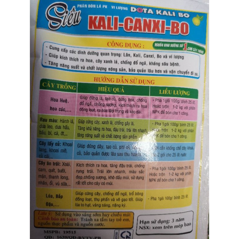Kali Canxi Bo_100g