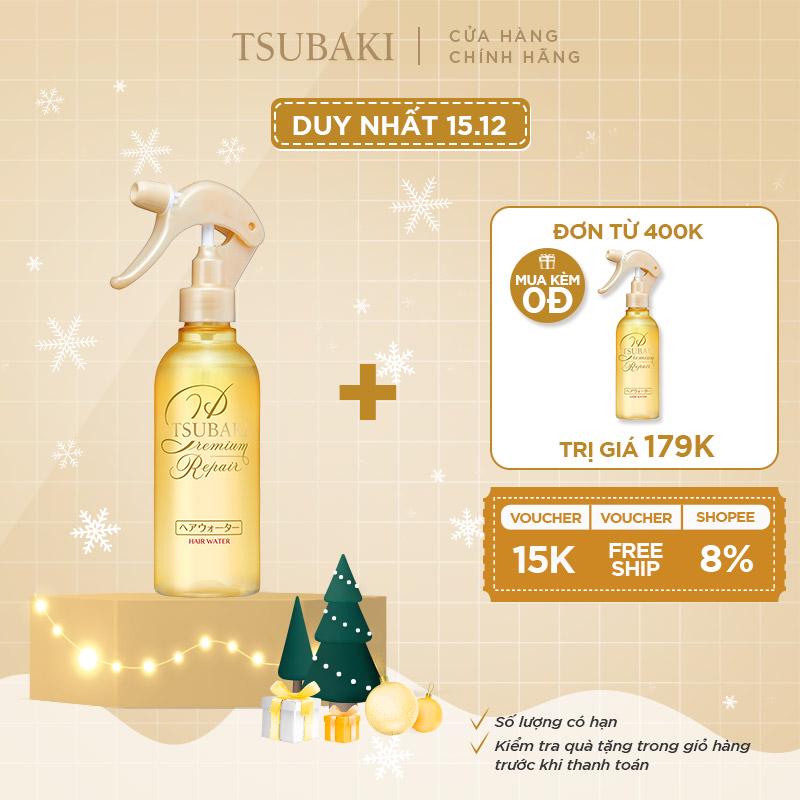 Xịt dưỡng tóc Phục hồi hư tổn Tsubaki Premium Repair Hair Water 220ml