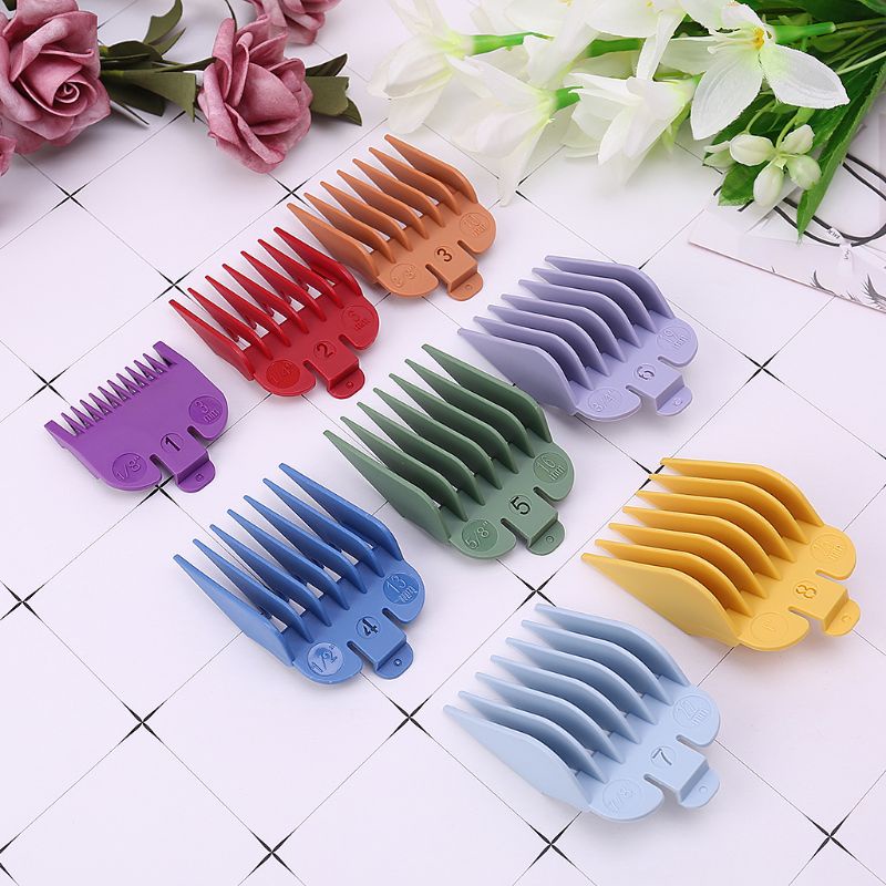 Bộ 8 Đầu Lược Giới Hạn Thay Thế Cho Tông Đơ Cắt Tóc
