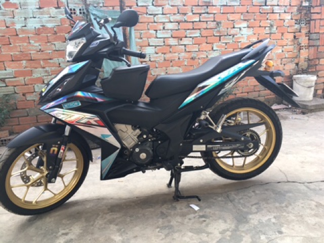 Tem winner 150 GTR xanh bạc crom