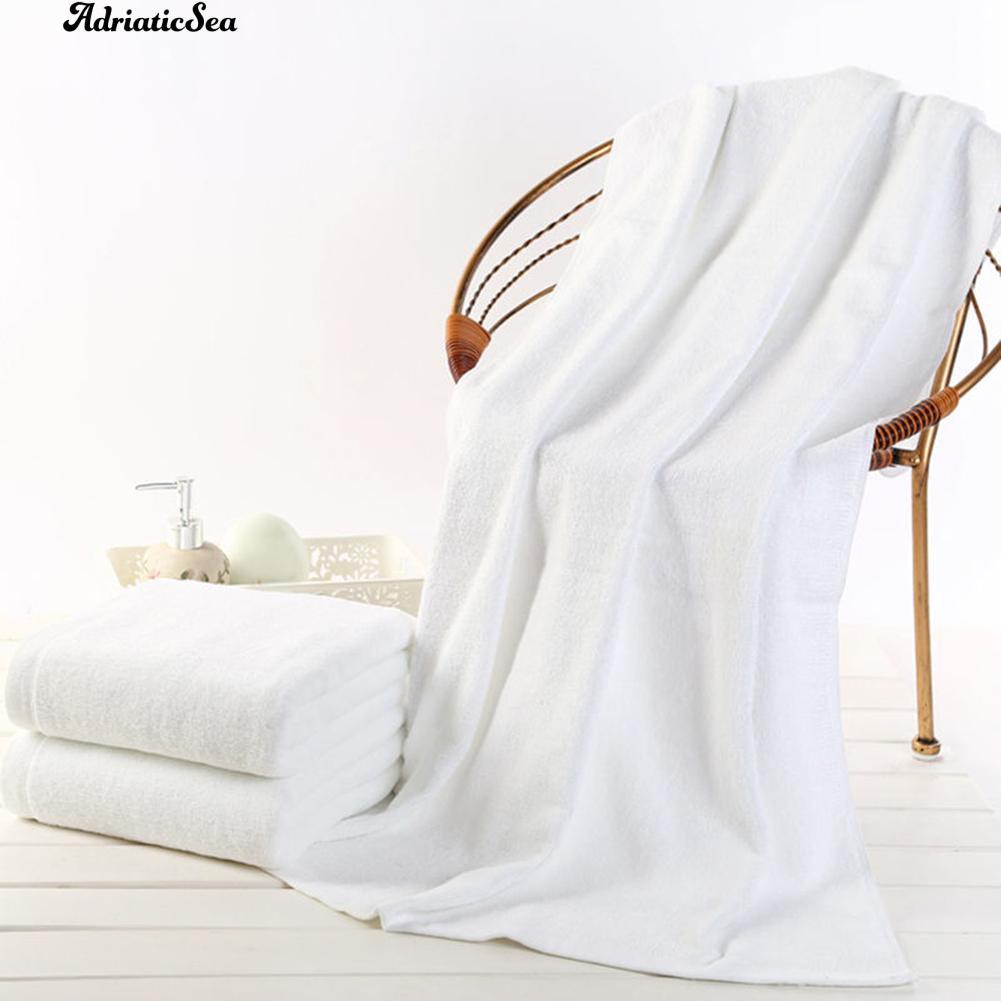 Khăn tắm vi sợi màu trắng đơn giản khổ 30*70cm chất lượng cao