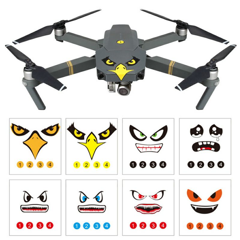 Full 8 Miếng Decal Dán Trang Trí Flycam