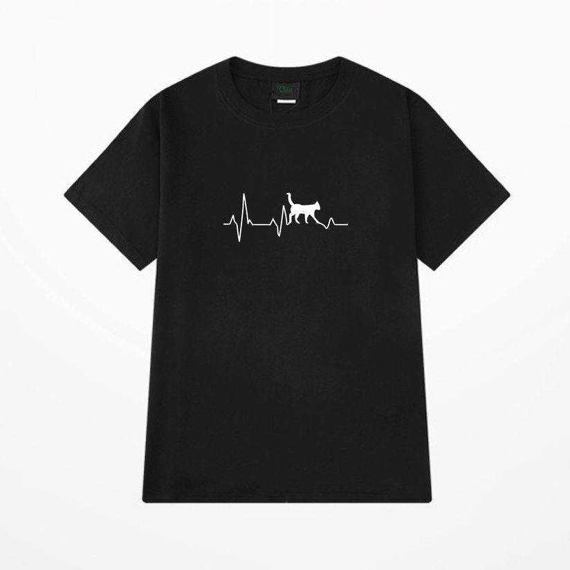 Áo thun tay lỡ G1SHOP Unisex form rộng vải 100% coton co dãn 2 chiều, phong cách Local Brand - NHỊP TIM