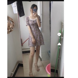 Váy hoa nhí tím (kèm ảnh thật)