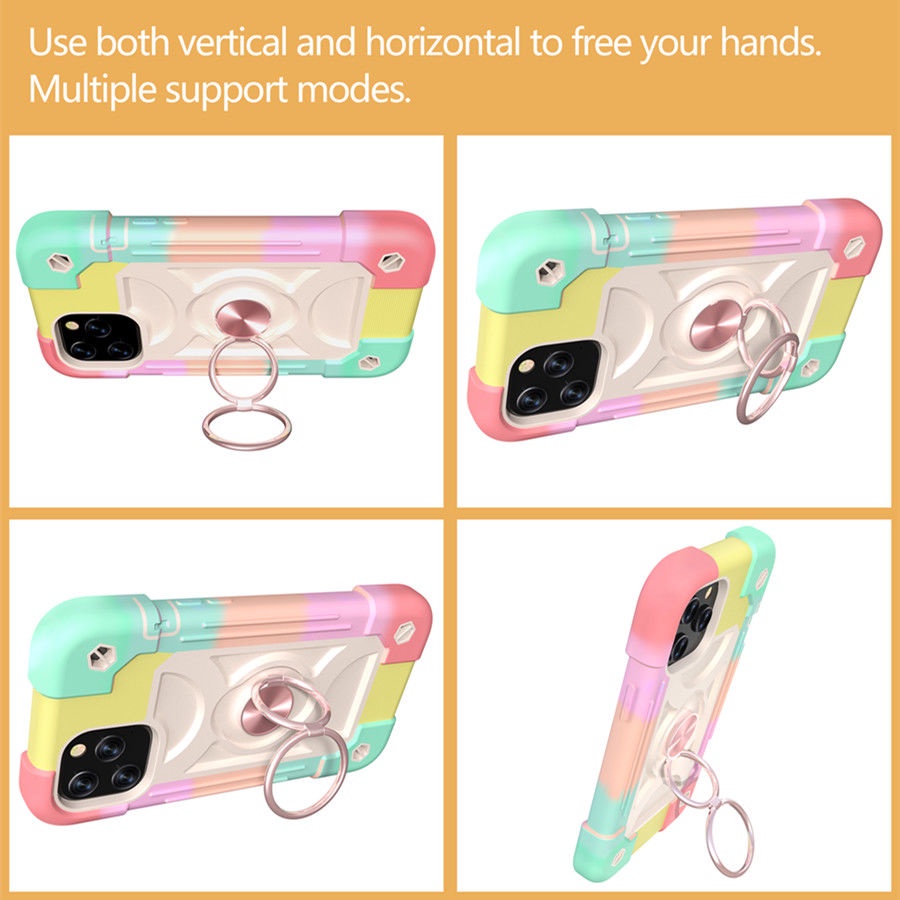 Hi CASE) Chống Sốc■Ốp Điện Thoại Silicon Dày Bảo Vệ Chống Rơi Cho IPhone12 11ProMax