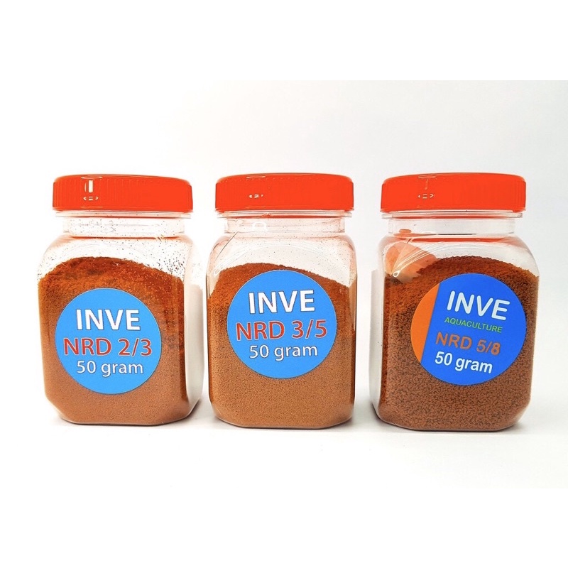 Cám Thái Inve NRD 2/3,3/5,5/8 Hũ 50gr - Thức Ăn Cho Cá 7 Màu, Betta