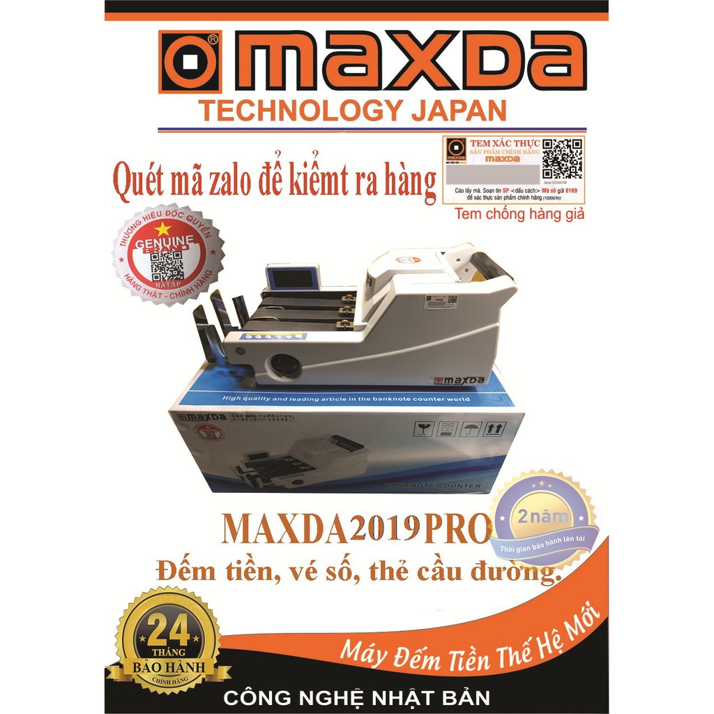 máy đếm tiền maxda 2019 A