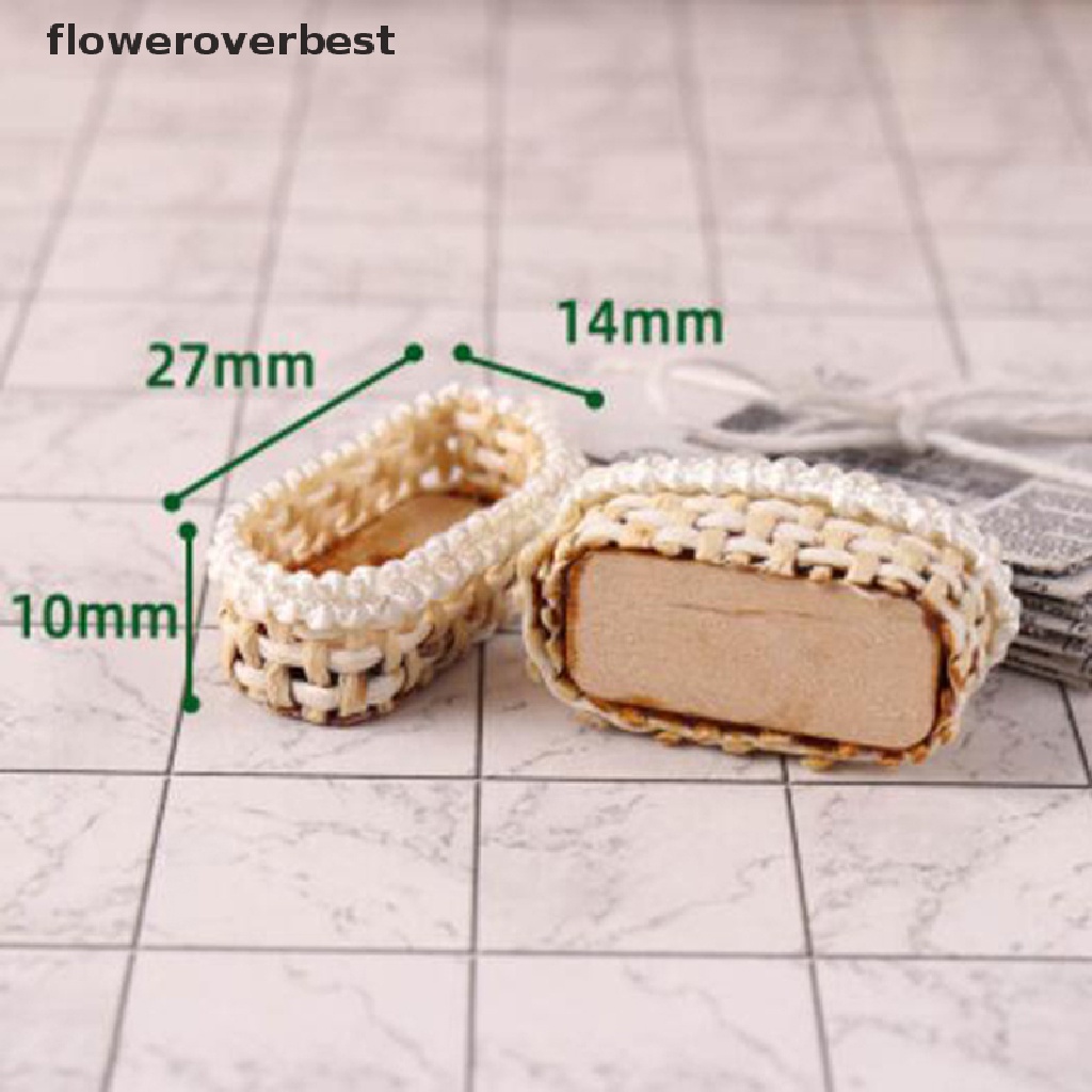 Giỏ Mây Đựng Thực Phẩm Trang Trí Nhà Búp Bê Tỉ Lệ 1 / 12