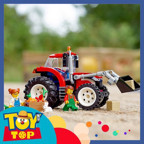 Đồ chơi lắp ráp thành phô xe ô tô máy kéo nông trường trang trại xếp hình Lego city 60287