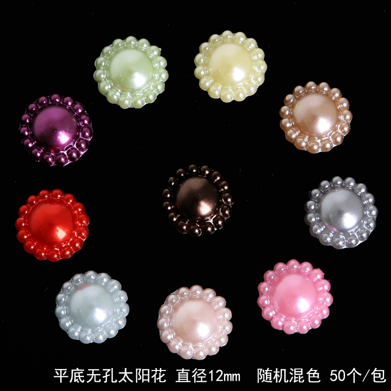 Set 50 Hoa Hướng Dương Nhựa Abs Trang Trí Ốp Lưng Điện Thoại