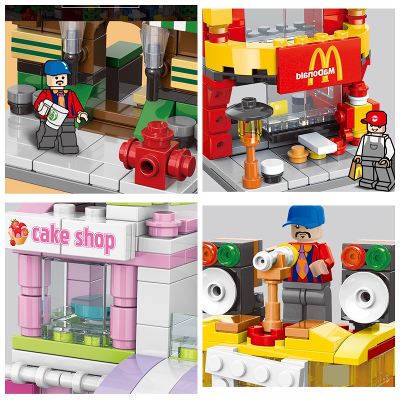 Bộ Đồ Chơi Lắp Ráp Thành Phố Sáng Tạo Cho Bé