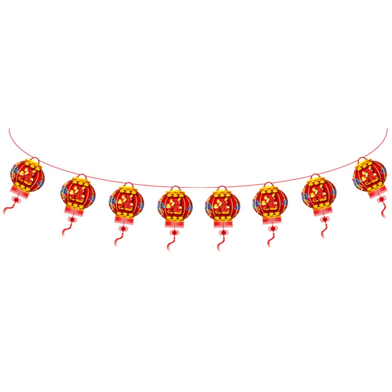 Dây Cờ Treo Trang Trí Năm Mới Phong Cách Trung Hoa