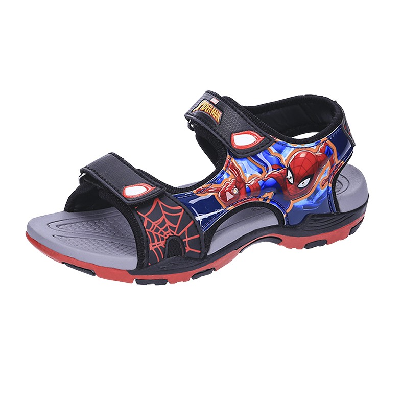 Giày sandal trẻ em có đèn trang trí Biti's Spiderman DYB013511DEN