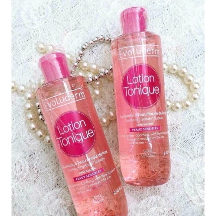 Nước hoa hồng mịn da toner Evoluderm lotion tonique