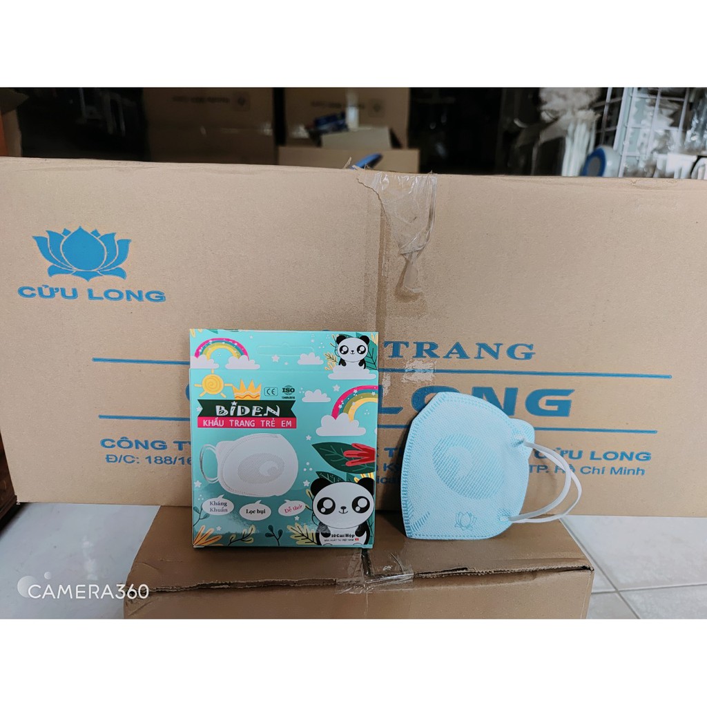Khẩu Trang bé 3d dành cho bé 1t chở lên 1thung 100 hộp 1 hộp 10c