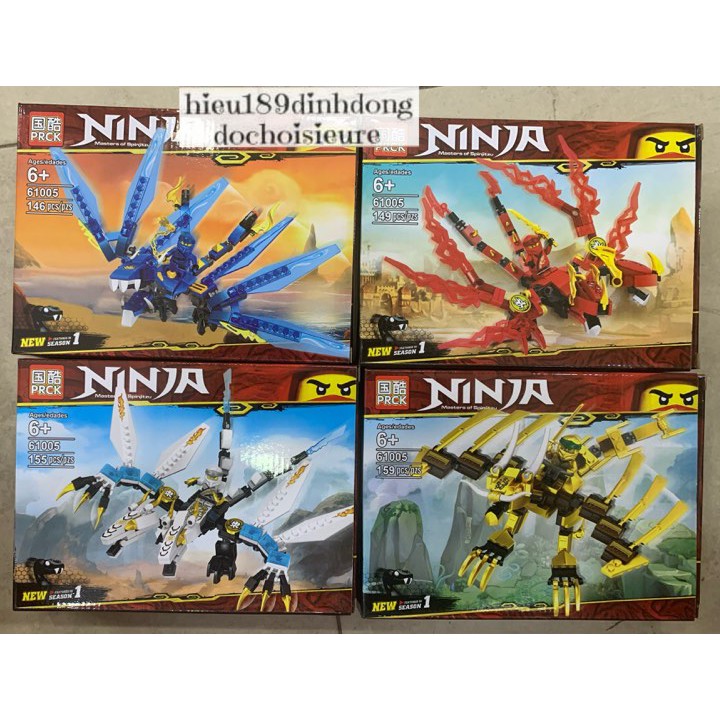 Lắp ráp xếp hình ninjago 61005 : Rồng chiến đấu của các ninja