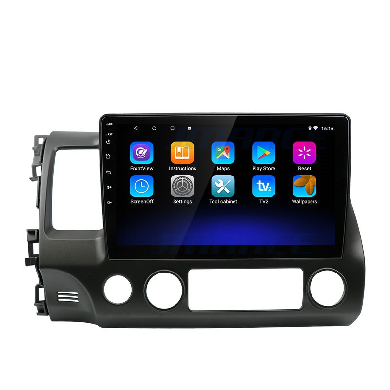 Màn hình android 10,2in RAM 2G ROM 32G cắm SIM, HONDA CIVIC 2007 2008 2009 2010 2011 | Tặng mặt dưỡng theo xe