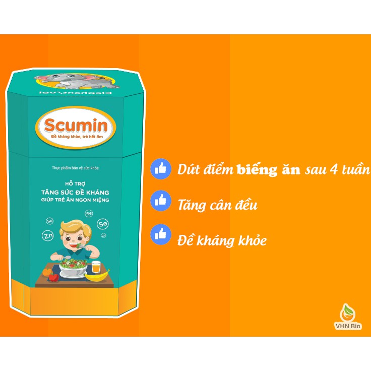 Scumin - Đề Kháng Khỏe Trẻ Hết Ốm Hộp 20 gói