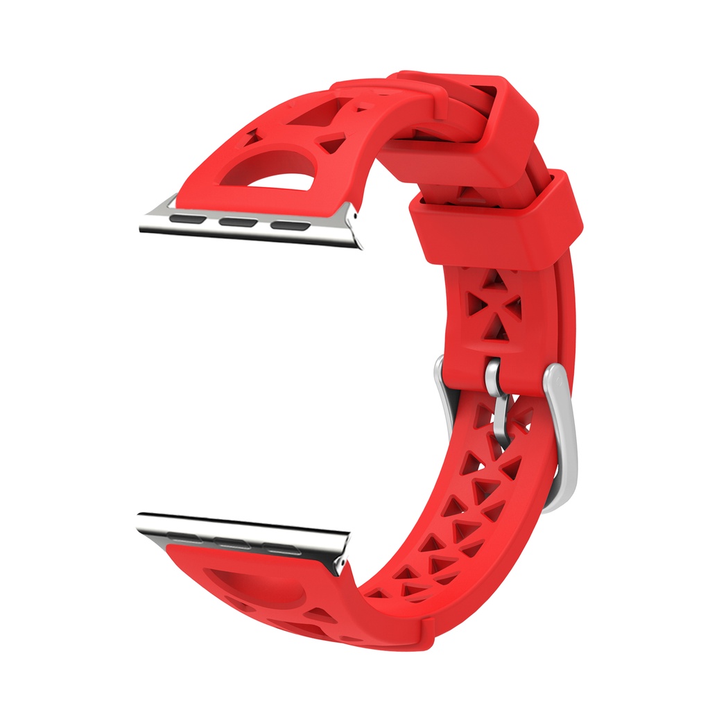 Dây Đeo Silicone Cho Đồng Hồ Thông Minh Apple Watch 38mm 40mm 41mm 42mm 44 mm 45mm iWatch 8 7 6 se 5 4 3 2 1