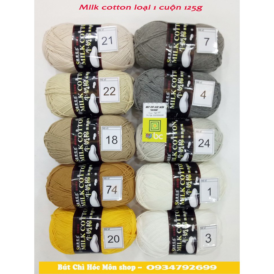 Len 41 tới số 60 Milk cotton giá 41k/ cuộn