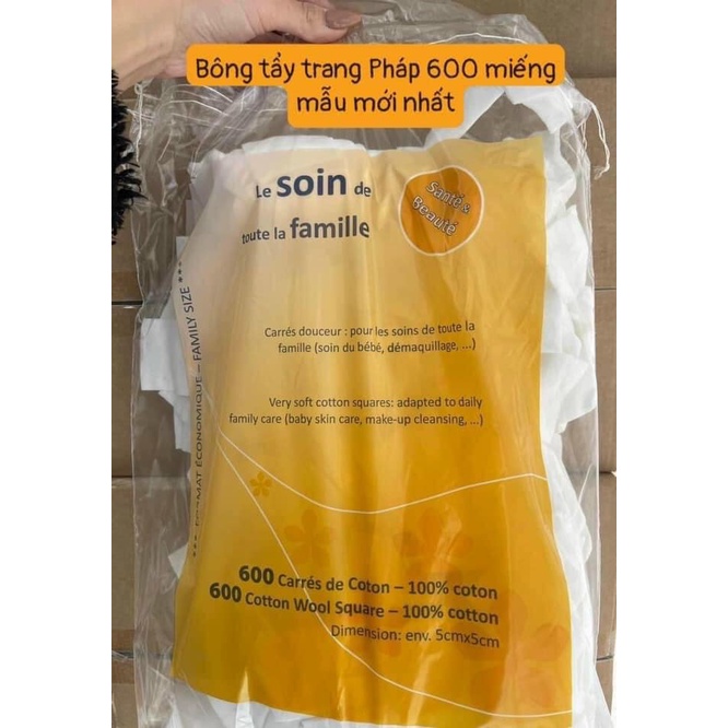 [600 MIẾNG] Bông Tẩy Trang Pháp Tetra Medical