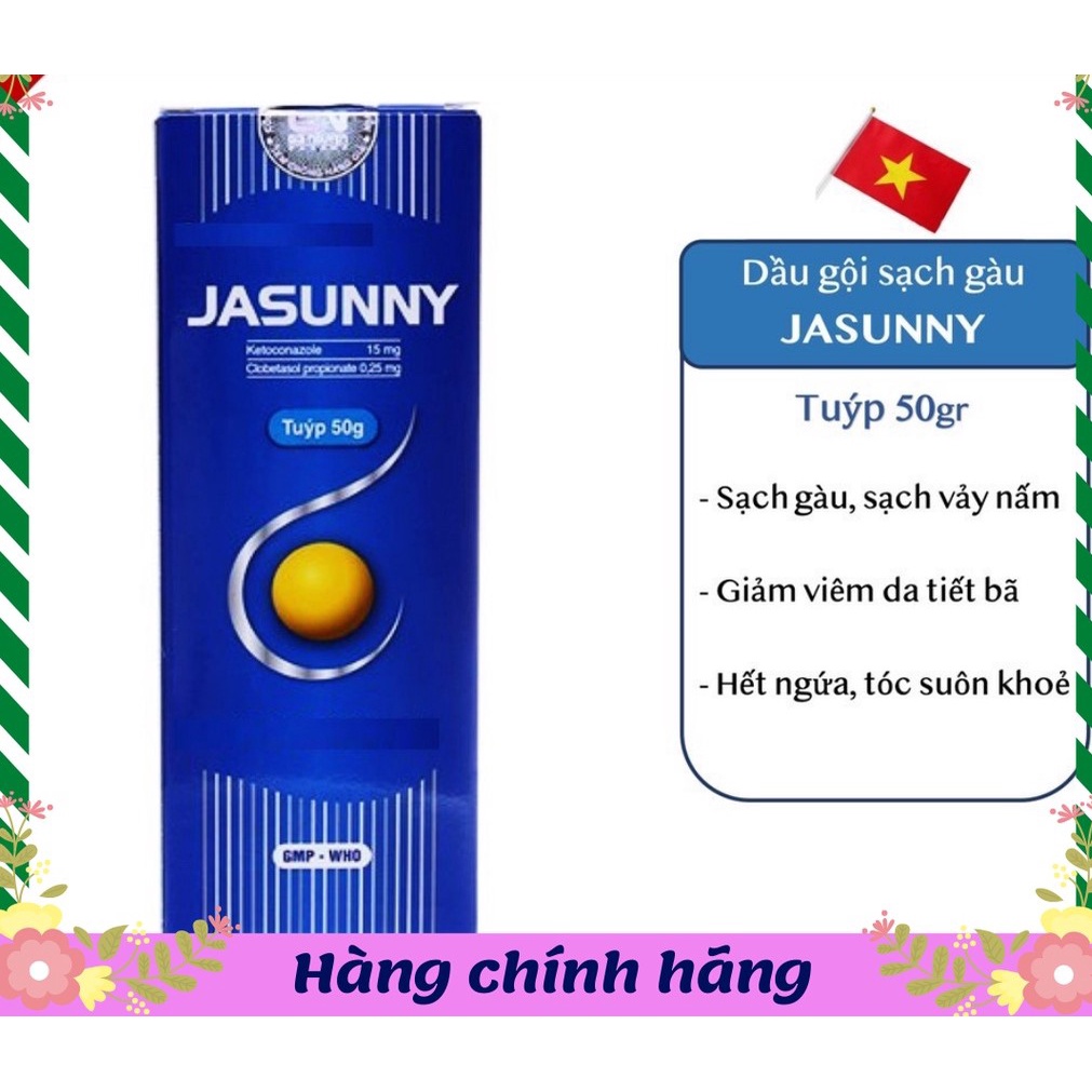 Dầu gội thảo dược Jasunny, hỗ trợ giảm gàu, ngứa hết nấm da đầu, tái tạo phục hồi tóc hư tổn jassuny-NThuốc Trung Việt 2