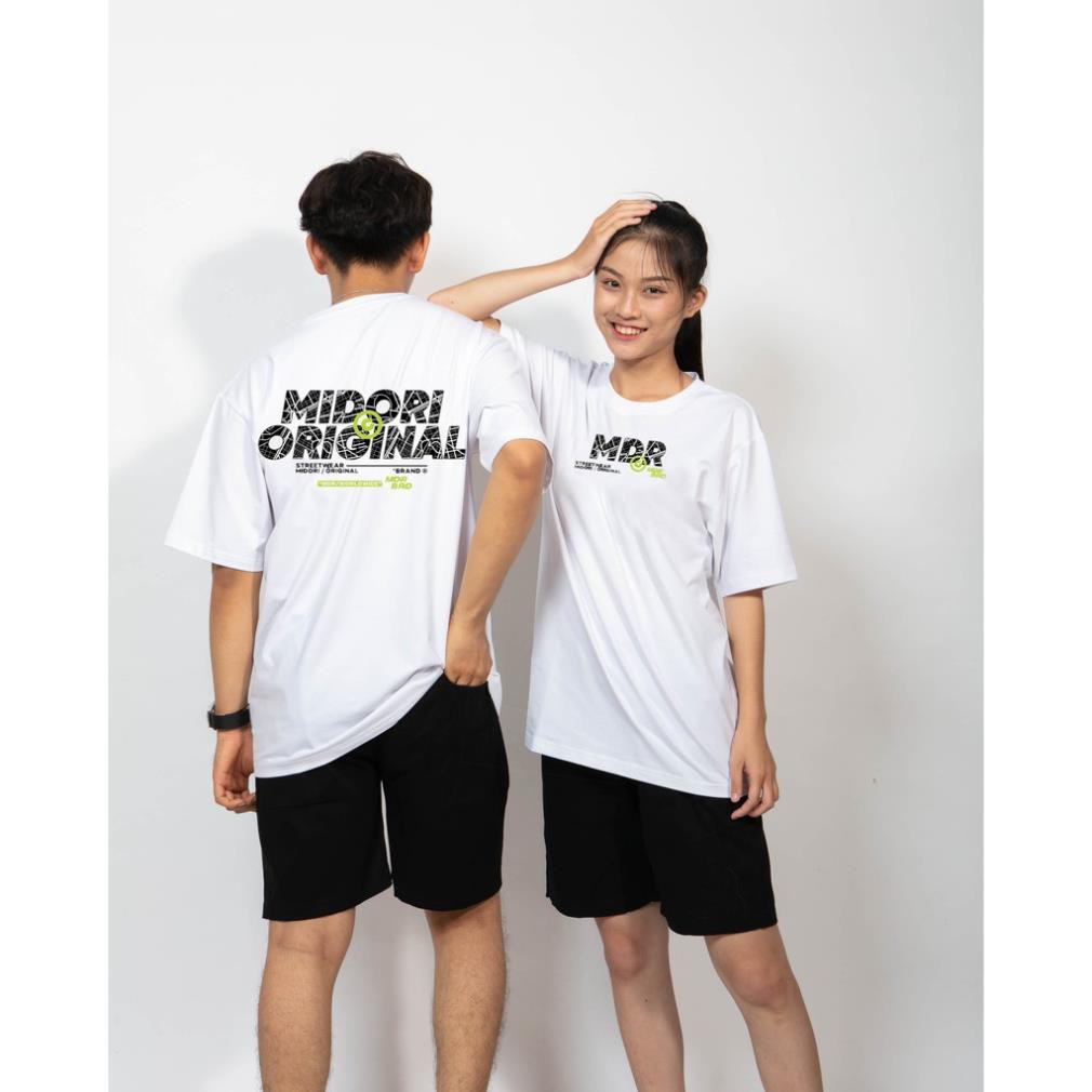 Áo thunUnisex form rộng Phông Nam Nữ tay lỡ MDR Gạch Local Brand Mi Midori