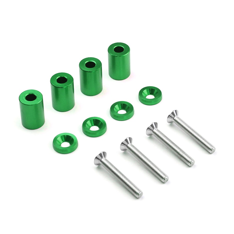 Bộ Phụ Kiện Vòng Đệm Nâng Nắp Capo Xe Hơi Turbo Động Cơ Màu Đỏ 1 6mm