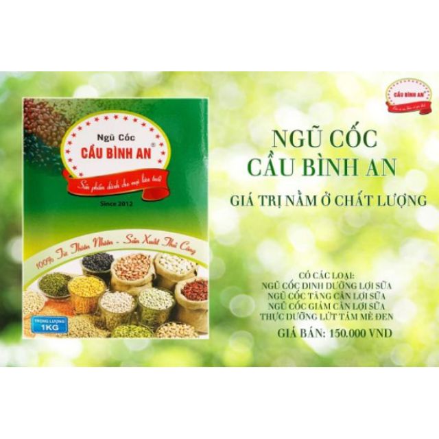 [FREESHIP] Ngũ cốc lợi sữa Cầu Bình An hộp 1 kg