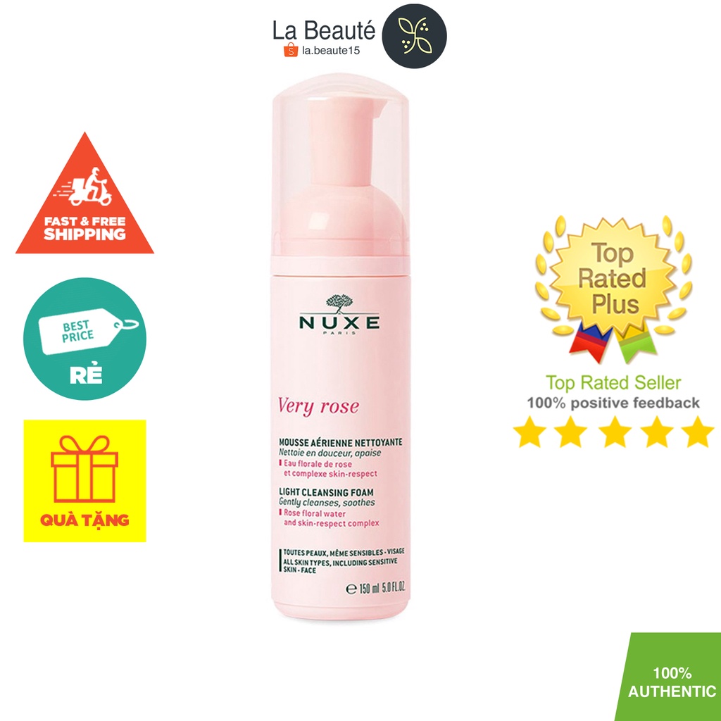 Nuxe Eau De Mousse Micellaire - Sữa Rửa Mặt Tạo Bọt 150ml