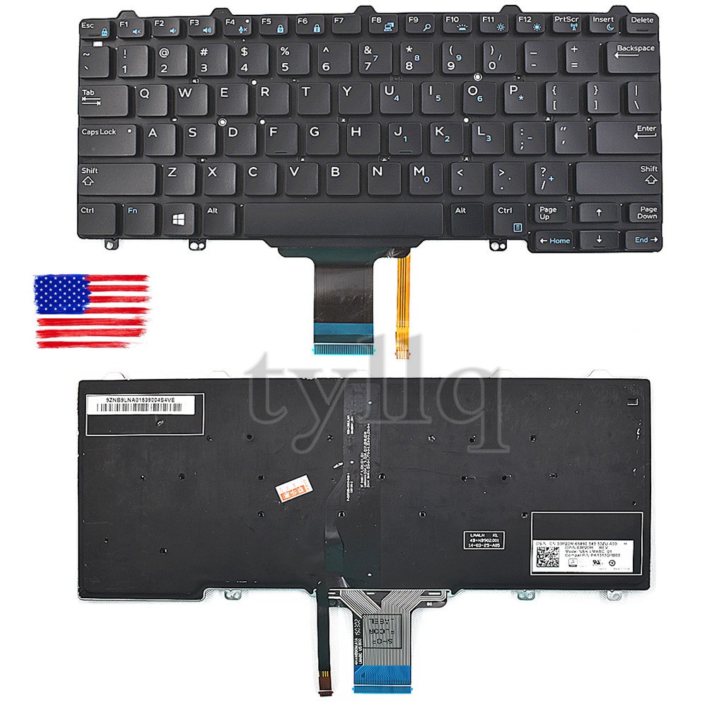 (KEYBOARD) BÀN PHÍM LAPTOP DELL LATITUDE E7250 dùng cho Latitude E7250 E7270 E5250 E5270