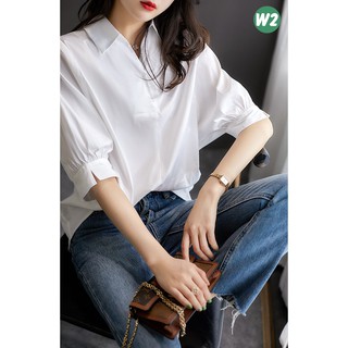 Áo sơ mi trắng công sở sang trọng - White2