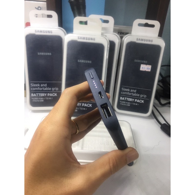 [Mã ELFLASH5 giảm 20K đơn 50K] Pin sạc dự phòng samsung battery pack 5000 mAh 7.5W micro usb - Hàng chính hãng