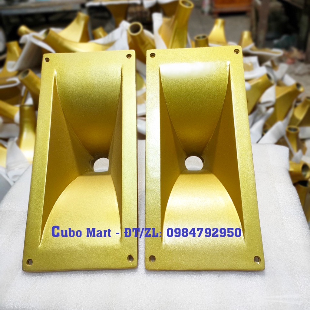 Họng Kèn Nhôm Đúc Ren xoáy Loa Treble Kèn, KT 11x28cm, 15x32cm, 12x12cm, 22.5x22.5cm, 11x27cm - Cubo Mart