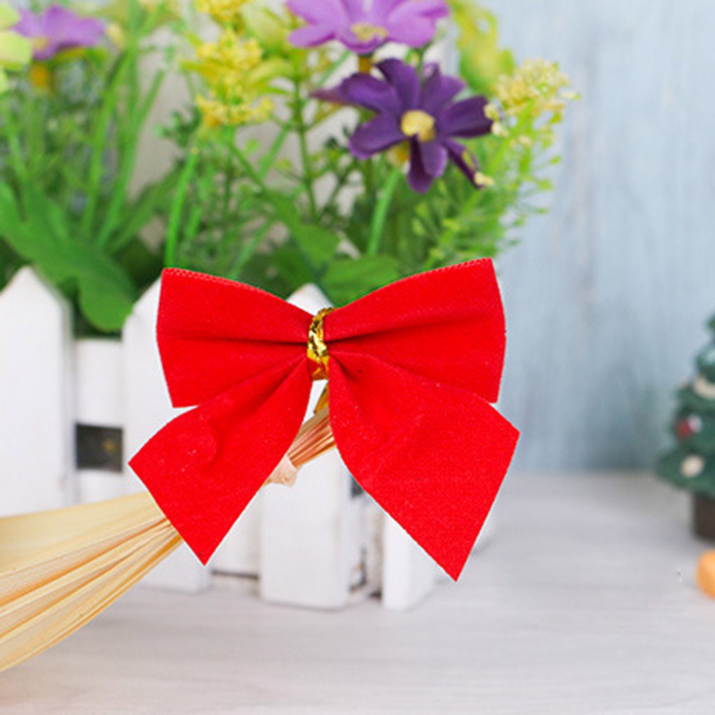 12 Nơ trang trí Giáng Sinh đa dụng nhiều màu tùy chọn