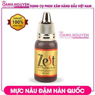 Mực Xăm Lông Mày Hàn Quốc (Chính Hãng ZEST)/ Màu Đẹp Tự Nhiên, Để Lâu Không Khô