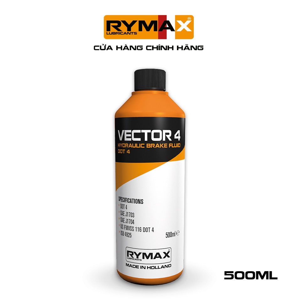 Dầu Thắng DOT 4 Rymax Vector 4 500ml - Dành cho ly hợp, chống bó cứng thumbnail
