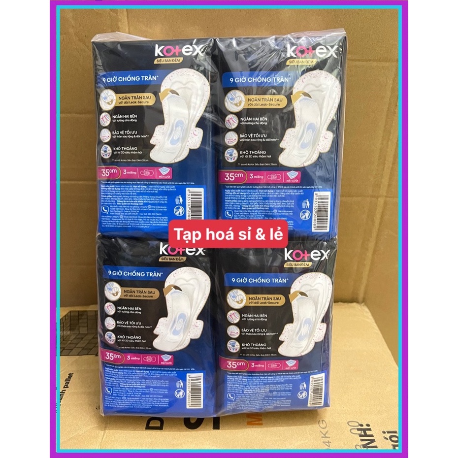 8 Gói Kotex 35cm siêu ban đêm super night
