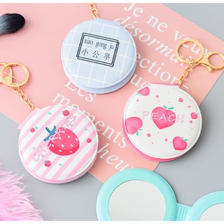 Gương cầm tay mini 2 mặt gấp tiện lợi, nhỏ gọn