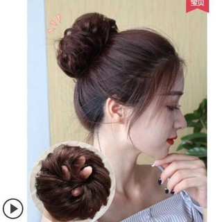 Tóc giả Búi xù siêu xinh xắn, trẻ trung dễ sử dụng
